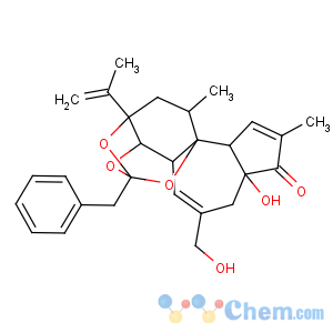 CAS No:57852-42-3 7H-2,9b-Epoxyazuleno[5',4':3,4]benzo[1,2-d]-1,3-dioxol-7-one,3a,3b,6,6a,9a,10,11,11a-octahydro-6a-hydroxy-5-(hydroxymethyl)-8,10-dimethyl-11a-(1-methylethenyl)-2-(phenylmethyl)-,(2S,3aR,3bS,6aR,9aR,9bR,10R,11aR)-