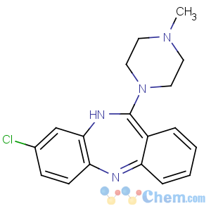 CAS No:5786-21-0 3-chloro-6-(4-methylpiperazin-1-yl)-5H-benzo[b][1,4]benzodiazepine