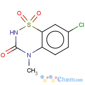 CAS No:5790-71-6 2H-1,2,4-Benzothiadiazin-3(4H)-one,7-chloro-4-methyl-, 1,1-dioxide