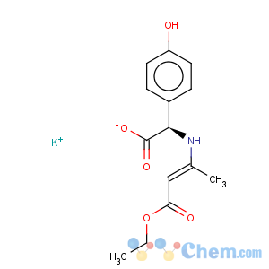 CAS No:57938-86-0 Potassium (R)-((3-ethoxy-1-methyl-3-oxoprop-1-enyl)amino)(4-hydroxyphenyl)acetate