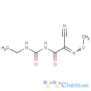 CAS No:57966-95-7 (1E)-2-(ethylcarbamoylamino)-N-methoxy-2-oxoethanimidoyl cyanide