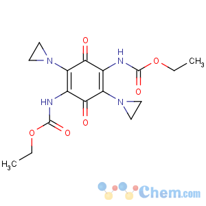 CAS No:57998-68-2 ethyl<br />N-[2,5-bis(aziridin-1-yl)-4-(ethoxycarbonylamino)-3,6-dioxocyclohexa-1,<br />4-dien-1-yl]carbamate