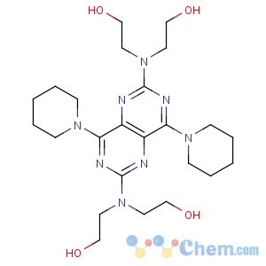 CAS No:58-32-2 2-[[2-[bis(2-hydroxyethyl)amino]-4,8-di(piperidin-1-yl)pyrimido[5,<br />4-d]pyrimidin-6-yl]-(2-hydroxyethyl)amino]ethanol