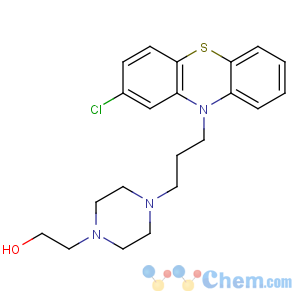 CAS No:58-39-9 2-[4-[3-(2-chlorophenothiazin-10-yl)propyl]piperazin-1-yl]ethanol