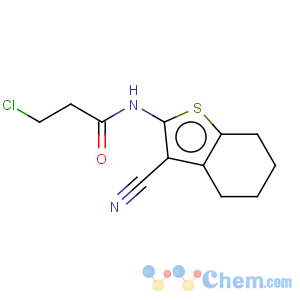 CAS No:58125-41-0 3-chloro-N-(3-cyano-4,5,6,7-tetrahydrobenzothiophen-2-yl)propanamide