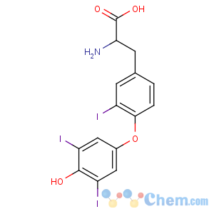CAS No:5817-39-0 (2S)-2-amino-3-[4-(4-hydroxy-3,5-diiodophenoxy)-3-iodophenyl]propanoic<br />acid