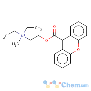 CAS No:5818-17-7 Ethanaminium,N,N-diethyl-N-methyl-2-[(9H-xanthen-9-ylcarbonyl)oxy]-