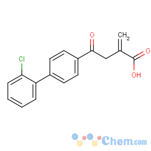 CAS No:58182-63-1 4-[4-(2-chlorophenyl)phenyl]-2-methylidene-4-oxobutanoic acid