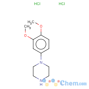 CAS No:58260-71-2 Piperazine,1-(3,4-dimethoxyphenyl)-, hydrochloride (1:2)