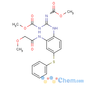 CAS No:58306-30-2 methyl<br />(NE)-N-[[2-[(2-methoxyacetyl)amino]-4-phenylsulfanylanilino]-<br />(methoxycarbonylamino)methylidene]carbamate