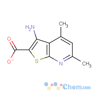 CAS No:58327-76-7 Thieno[2,3-b]pyridine-2-carboxylicacid, 3-amino-4,6-dimethyl-