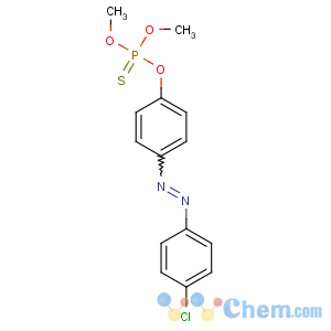 CAS No:5834-96-8 Phosphorothioic acid,O-[4-[(4-chlorophenyl)azo]phenyl] O,O-dimethyl ester
