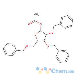 CAS No:58381-23-0 [(3R,4R,5R)-3,4-bis(phenylmethoxy)-5-(phenylmethoxymethyl)oxolan-2-yl]<br />acetate