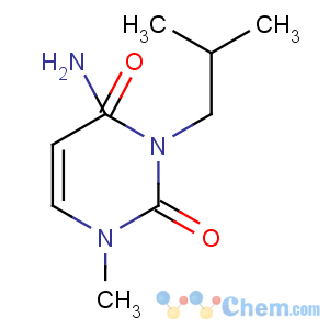 CAS No:58481-39-3 2,4(1H,3H)-Pyrimidinedione,6-amino-3-methyl-1-(2-methylpropyl)-