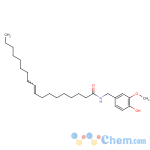 CAS No:58493-49-5 (Z)-N-[(4-hydroxy-3-methoxyphenyl)methyl]octadec-9-enamide