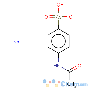 CAS No:585-54-6 Arsonic acid,[4-(acetylamino)phenyl]-, monosodium salt (9CI)