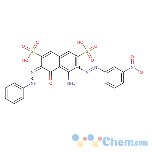 CAS No:5850-35-1 2,7-Naphthalenedisulfonicacid, 4-amino-5-hydroxy-3-[2-(3-nitrophenyl)diazenyl]-6-(2-phenyldiazenyl)-,sodium salt (1:2)