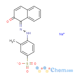 CAS No:5850-86-2 Benzenesulfonic acid,4-[2-(2-hydroxy-1-naphthalenyl)diazenyl]-3-methyl-, sodium salt (1:1)