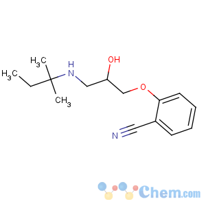 CAS No:58503-83-6 2-[2-hydroxy-3-(2-methylbutan-2-ylamino)propoxy]benzonitrile