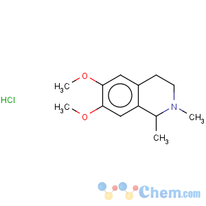 CAS No:5852-92-6 Isoquinoline,1,2,3,4-tetrahydro-6,7-dimethoxy-1,2-dimethyl-, hydrochloride (1:1)