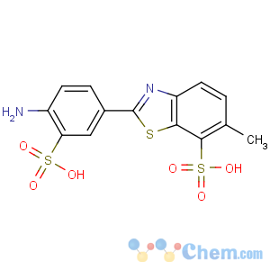 CAS No:5855-98-1 2-(4-amino-3-sulfophenyl)-6-methyl-1,3-benzothiazole-7-sulfonic acid