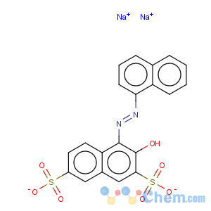 CAS No:5858-33-3 2,7-Naphthalenedisulfonicacid, 3-hydroxy-4-[2-(1-naphthalenyl)diazenyl]-, sodium salt (1:2)