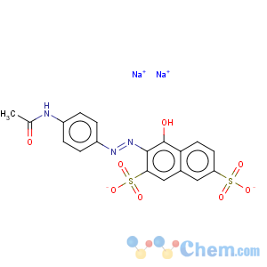 CAS No:5858-61-7 2,7-Naphthalenedisulfonicacid, 3-[2-[4-(acetylamino)phenyl]diazenyl]-4-hydroxy-, sodium salt (1:2)