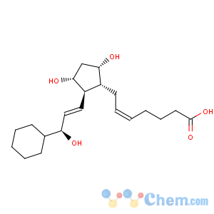 CAS No:58611-97-5 5-Heptenoic acid,7-[(1R,2R,3R,5S)-2-[(1E,3S)-3-cyclohexyl-3-hydroxy-1-propen-1-yl]-3,5-dihydroxycyclopentyl]-,(5Z)-