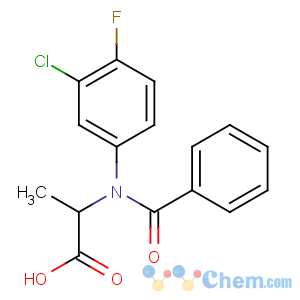 CAS No:58667-63-3 2-(N-benzoyl-3-chloro-4-fluoroanilino)propanoic acid