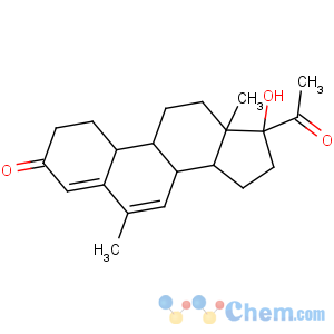 CAS No:58691-88-6 (8S,9S,10R,13S,14S,17R)-17-acetyl-17-hydroxy-6,13-dimethyl-1,2,8,9,10,<br />11,12,14,15,16-decahydrocyclopenta[a]phenanthren-3-one