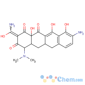 CAS No:5874-95-3 2-Naphthacenecarboxamide,9-amino-4-(dimethylamino)-1,4,4a,5,5a,6,11,12a-octahydro-3,10,12,12a-tetrahydroxy-1,11-dioxo-,(4S,4aS,5aR,12aS)-