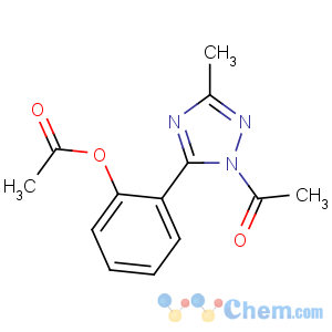 CAS No:5882-44-0 [2-(2-acetyl-5-methyl-1,2,4-triazol-3-yl)phenyl] acetate