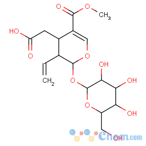 CAS No:58822-47-2 2H-Pyran-4-acetic acid,3-ethenyl-2-(b-D-glucopyranosyloxy)-3,4-dihydro-5-(methoxycarbonyl)-,(2S,3R,4S)-