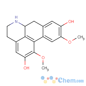CAS No:5890-18-6 (6aS)-1,10-dimethoxy-5,6,6a,7-tetrahydro-4H-dibenzo[de,g]quinoline-2,<br />9-diol