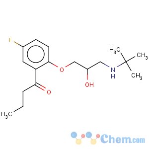 CAS No:58930-32-8 1-Butanone,1-[2-[3-[(1,1-dimethylethyl)amino]-2-hydroxypropoxy]-5-fluorophenyl]-