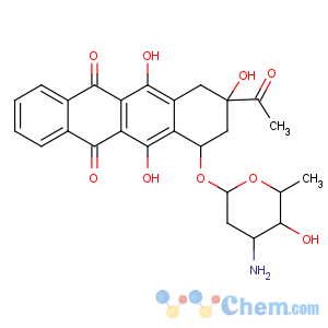 CAS No:58957-91-8 5,12-Naphthacenedione,9-acetyl-7-[(3-amino-2,3,6-trideoxy-a-L-lyxo-hexopyranosyl)oxy]-7,8,9,10-tetrahydro-6,9,11-trihydroxy-,(7R,9R)-
