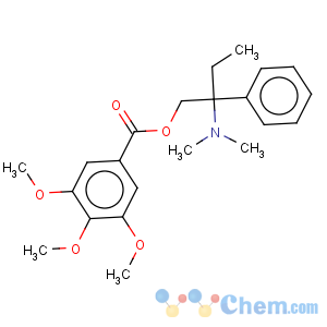 CAS No:58997-88-9 Benzoic acid,3,4,5-trimethoxy-, 2-(dimethylamino)-2-phenylbutyl ester