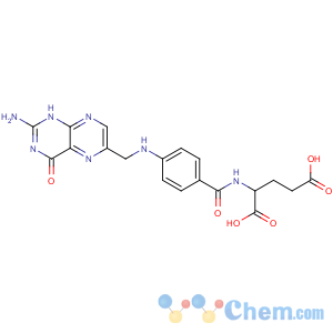 CAS No:59-30-3 (2S)-2-[[4-[(2-amino-4-oxo-1H-pteridin-6-yl)methylamino]benzoyl]amino]<br />pentanedioic acid