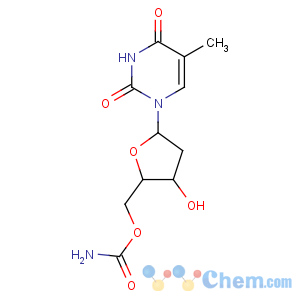 CAS No:59025-03-5 [3-hydroxy-5-(5-methyl-2,4-dioxopyrimidin-1-yl)oxolan-2-yl]methyl<br />carbamate