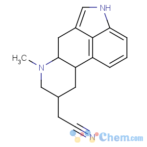 CAS No:59091-65-5 2-[(6aR,9R)-7-methyl-6,6a,8,9,10,10a-hexahydro-4H-indolo[4,<br />3-fg]quinoline-9-yl]acetonitrile