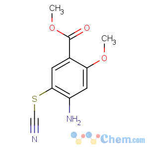 CAS No:59168-56-8 methyl 4-amino-2-methoxy-5-thiocyanatobenzoate