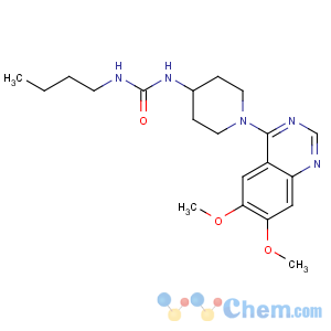 CAS No:59184-78-0 1-butyl-3-[1-(6,7-dimethoxyquinazolin-4-yl)piperidin-4-yl]urea