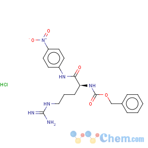 CAS No:59188-53-3 Carbamic acid,[4-[(aminoiminomethyl)amino]-1-[[(4-nitrophenyl)amino]carbonyl]butyl]-,phenylmethyl ester, monohydrochloride, (S)- (9CI)