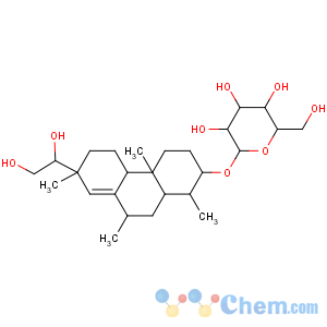 CAS No:59219-65-7 (3R,4S,5S,6R)-2-[[(4aS,4bS,7S,10aS)-7-[(1R)-1,2-dihydroxyethyl]-1,4a,7,<br />9-tetramethyl-1,2,3,4,4b,5,6,9,10,<br />10a-decahydrophenanthren-2-yl]oxy]-6-(hydroxymethyl)oxane-3,4,5-triol