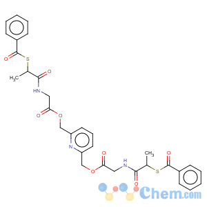 CAS No:59316-76-6 Glycine,N-[2-(benzoylthio)-1-oxopropyl]-, 2,6-pyridinediylbis(methylene) ester (9CI)
