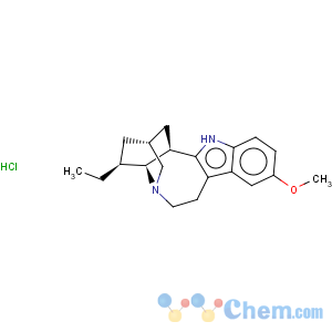 CAS No:5934-55-4 Ibogamine, 12-methoxy-,hydrochloride (1:1)