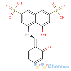 CAS No:5941-07-1 2,7-Naphthalenedisulfonicacid, 4-hydroxy-5-[[(2-hydroxyphenyl)methylene]amino]-, sodium salt (1:1)