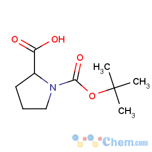 CAS No:59433-50-0 1-[(2-methylpropan-2-yl)oxycarbonyl]pyrrolidine-2-carboxylic acid