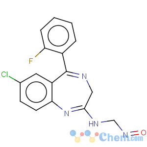 CAS No:59467-62-8 7-Chloro-5-(2-fluorophenyl)-2-(N-nitrosomethylamino)-3H-1,4-benzodiazepine