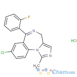CAS No:59467-96-8 8-chloro-6-(2-fluorophenyl)-1-methyl-4H-imidazo[1,5-a][1,<br />4]benzodiazepine